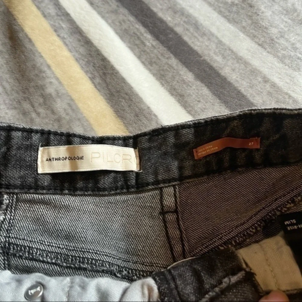 Anthropologie Pilcro and the Letterpress bedazzled high waisted skinny jeans